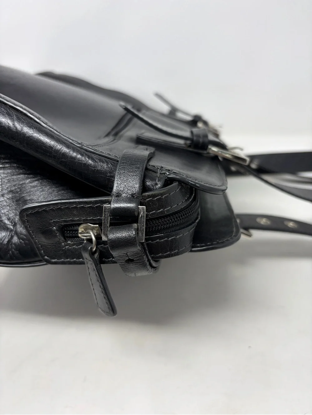 Vintage Y2K Marshall Fields Leather Briefcase Tote